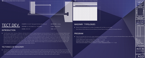 Cover Page | Tectonic Development (Poetic Tectonics of Masonry)