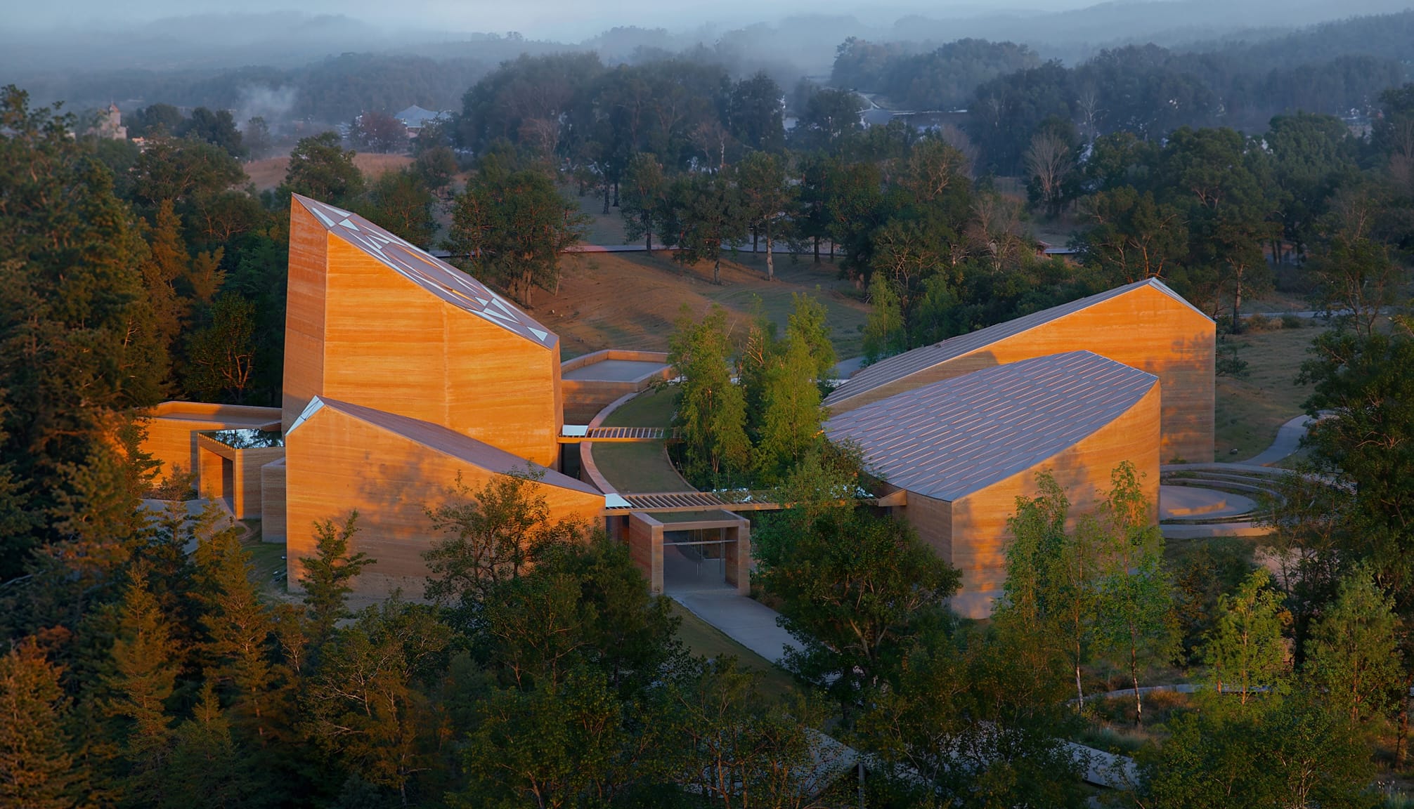 Safdie designs series of pavilions for Cherokee Heritage Center in Oklahoma