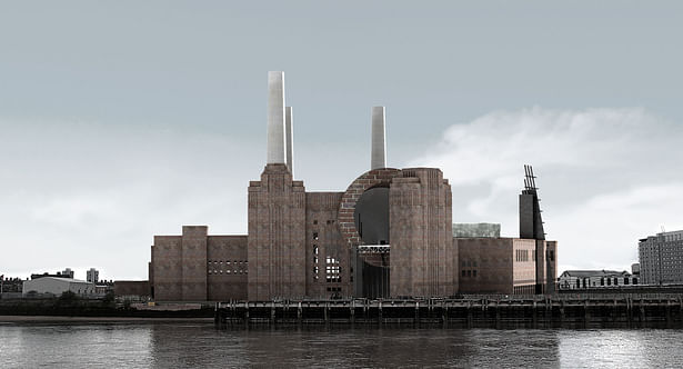 North View from Thames River (Render)