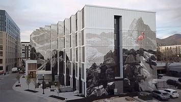 Take a look at this lenticular mural artist Phillip Adams created with EskewDumezRipple in Salt Lake City