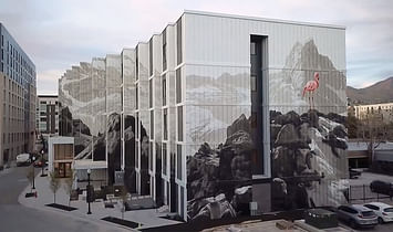 Take a look at this lenticular mural artist Phillip Adams created with EskewDumezRipple in Salt Lake City