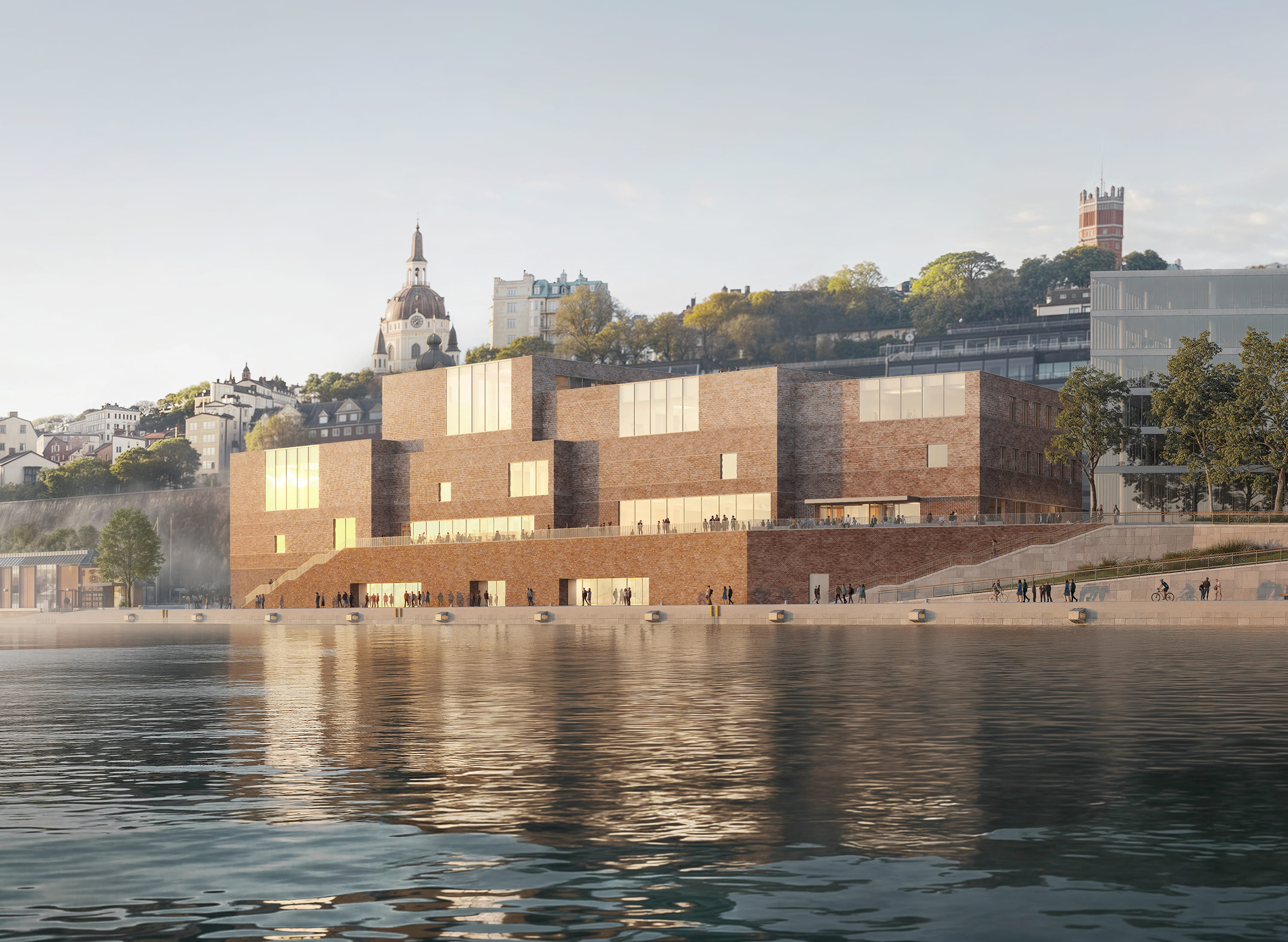 Chipperfield presents new Nobel Center design with reclaimed bricks in Stockholm