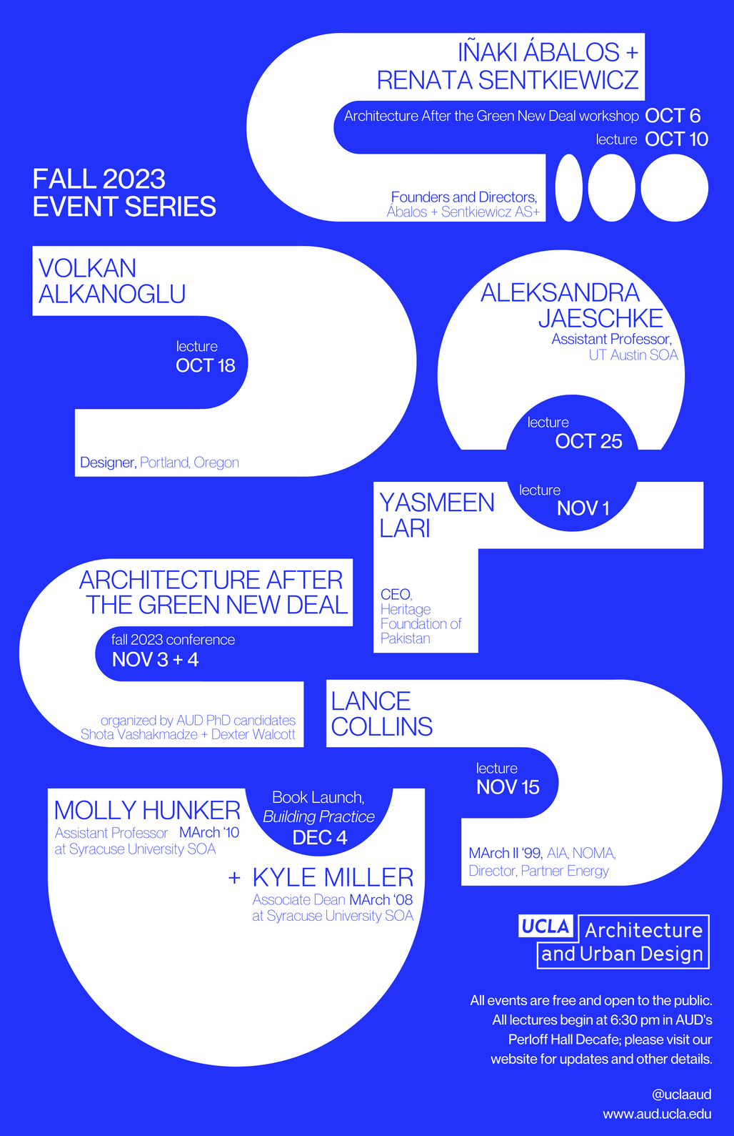 The most popular Fall '23 architecture school lecture poster is ...