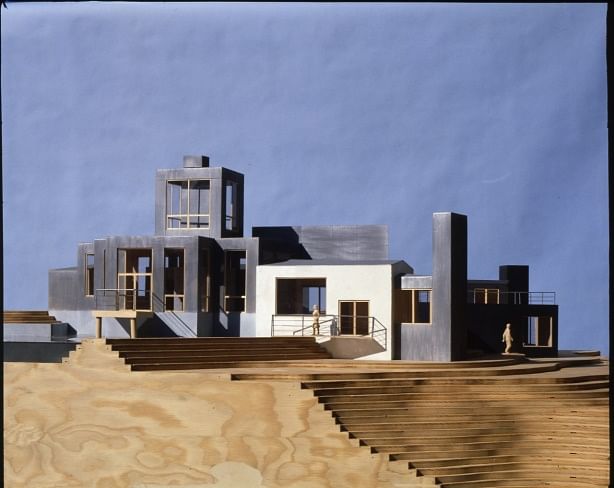Frank Gehry, Sirmai-Peterson House, Model, 1983-1988 Thousand Oaks, California, Frank Gehry Papers at the Getty Research Institute, © Frank O. Gehry.