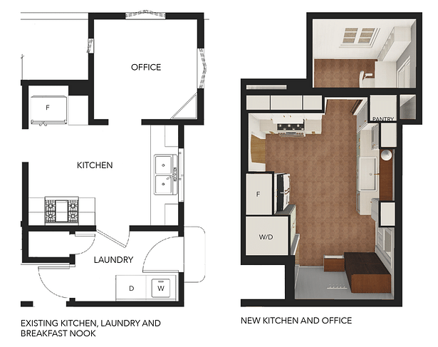 Our team worked closely with the client to achieve a kitchen design that met all of their needs and cooking habits