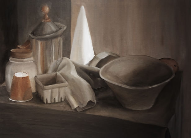 Still Life Oil Painting Size: 24in x 18in