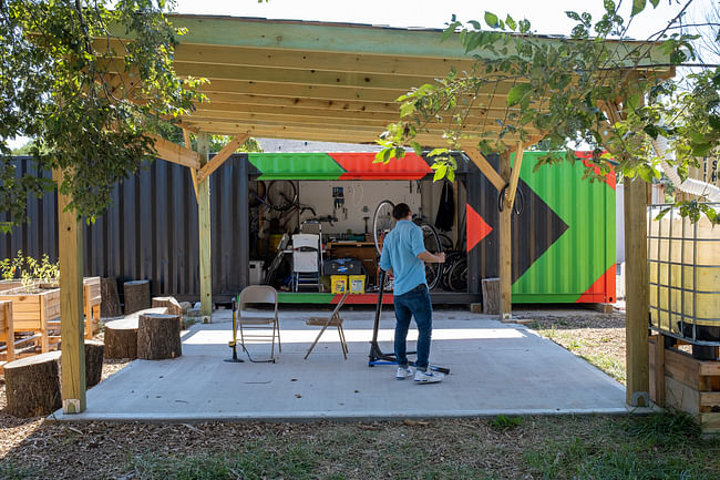 Grids + Griots by sekou cooke STUDIO (Charlotte, NC) - Sekou Cooke, organized in coordination and in partnership with YMEN for the 2021 Chicago Architecture Biennial. Photo: Nathan Keay 