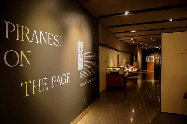 Piranesi on the Page at the Milberg Gallery, Firestone Library, Princeton University. Photo credit: Brandon Johnson