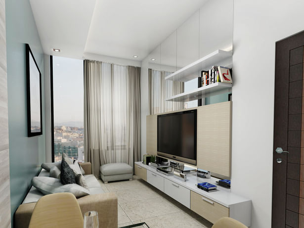 44 sqm- 1 BR Living area- A