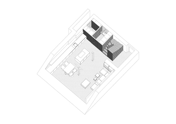 Axonometry Komon architekti