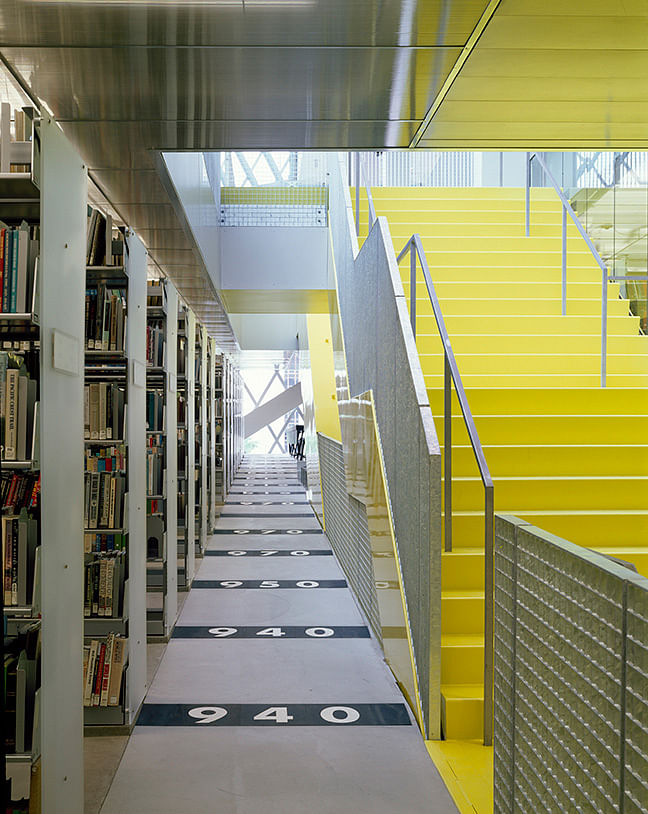 Seattle Central Library by OMA/ LMN, Seattle, WA 2004. Image © Lara Swimmer.