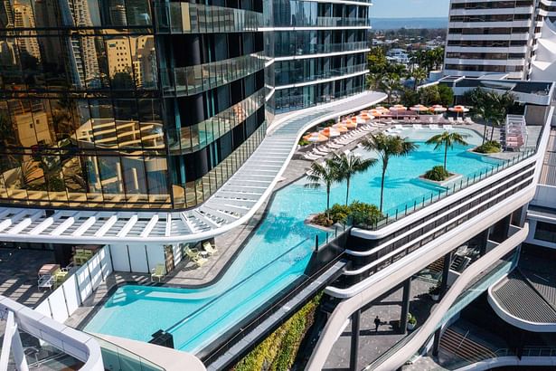Isoletto Pool Club offers views of the city. (credit: Adam Bruzzone) 