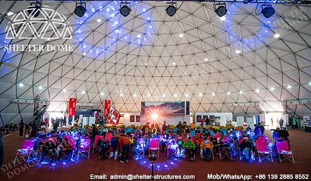 Geodesic Dome with Lighting and Sound Systems