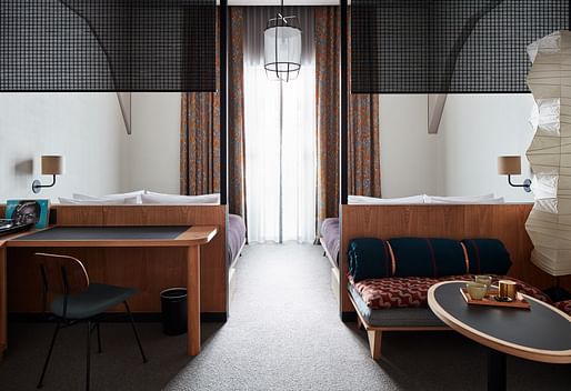 A guest room in Ace Hotel Kyoto. Photo: Stephen Kent Johnson.