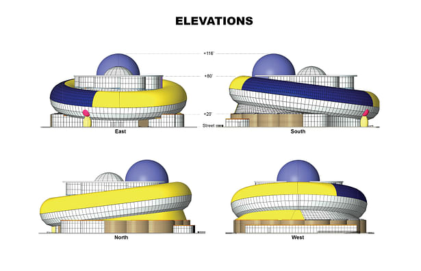 Louisville Children's Museum proposal elevations.