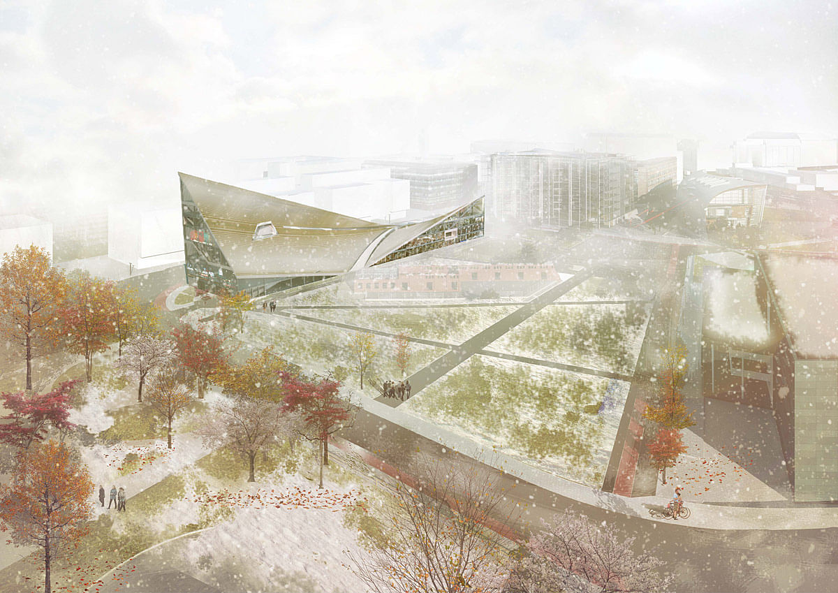 Helsinki Central Library Entry by OODA