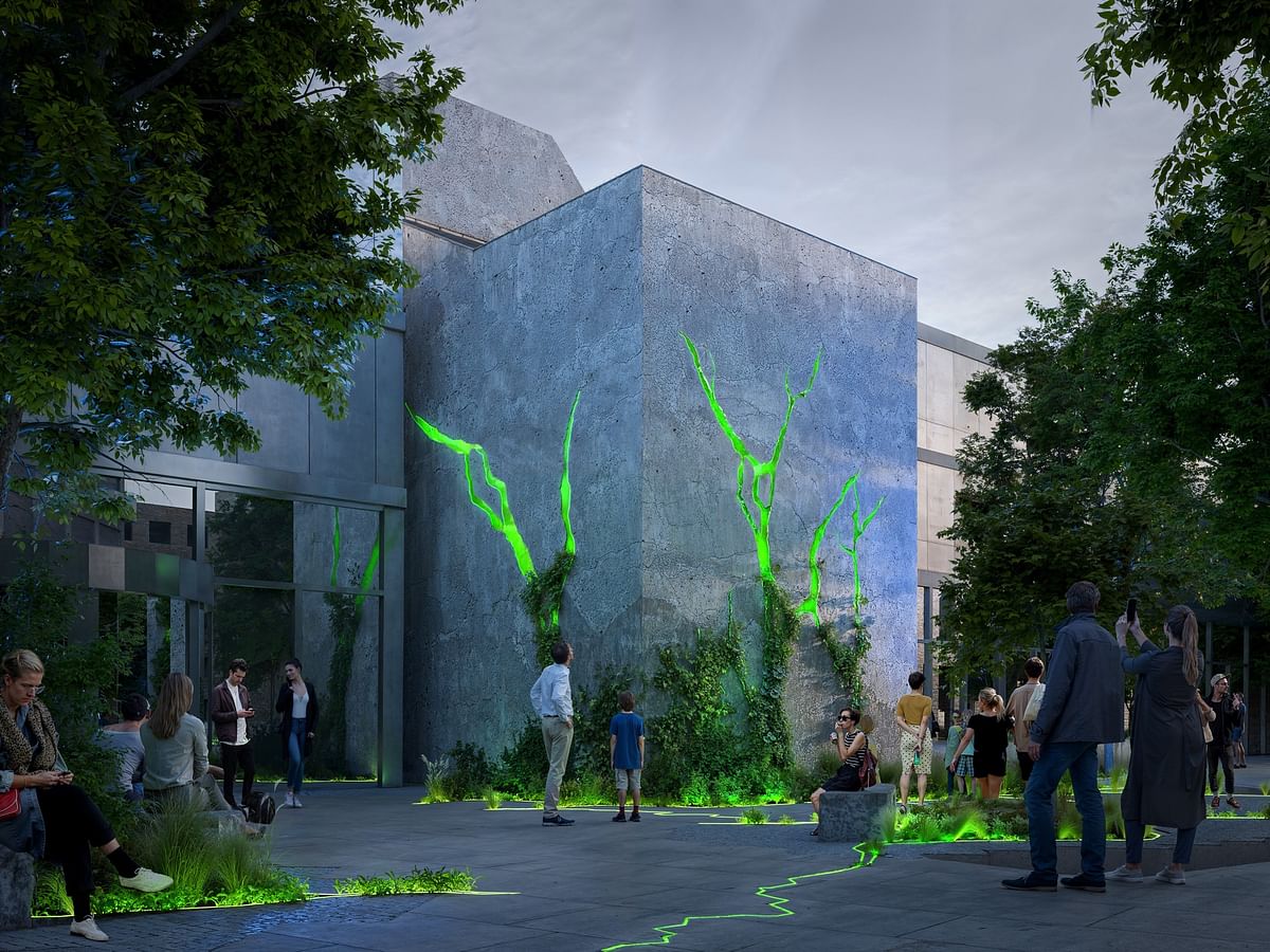 Meteorites inspire BIG and Doug Aitken's glowing cracked plazas in Copenhagen