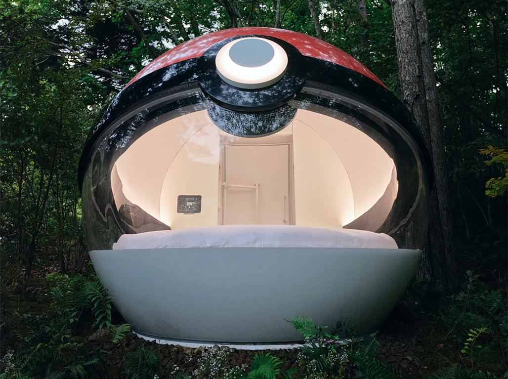 Would you stay at NOT A HOTEL's new Poké Ball guesthouse in a Japanese forest?