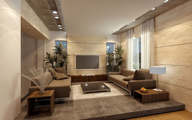 Modern family living room