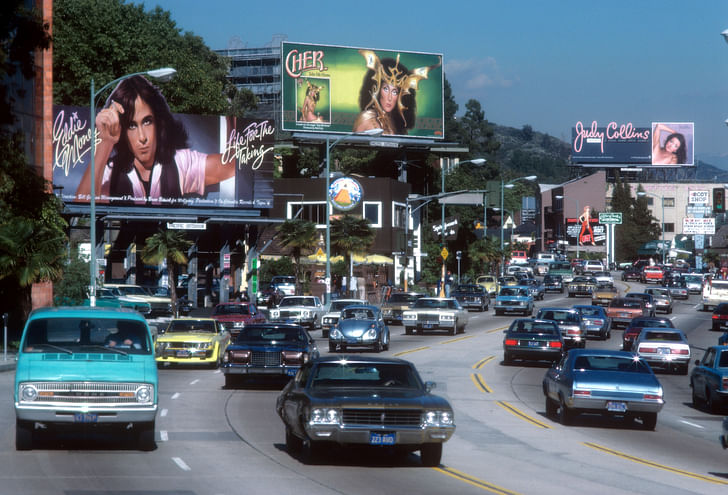 Sunset Strip, Los Angeles in 1979, the year California sought to abolish architectural licensure. Image credit: Flickr user Fred Seibert licensed under CC-BY-NC-ND 2.0