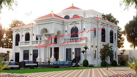 Classic villa design with full details