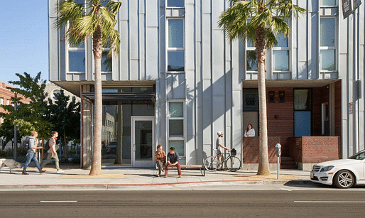 The David Baker Architects-designed 855 Brannan apartment complex. All images courtesy of Bruce Damonte.