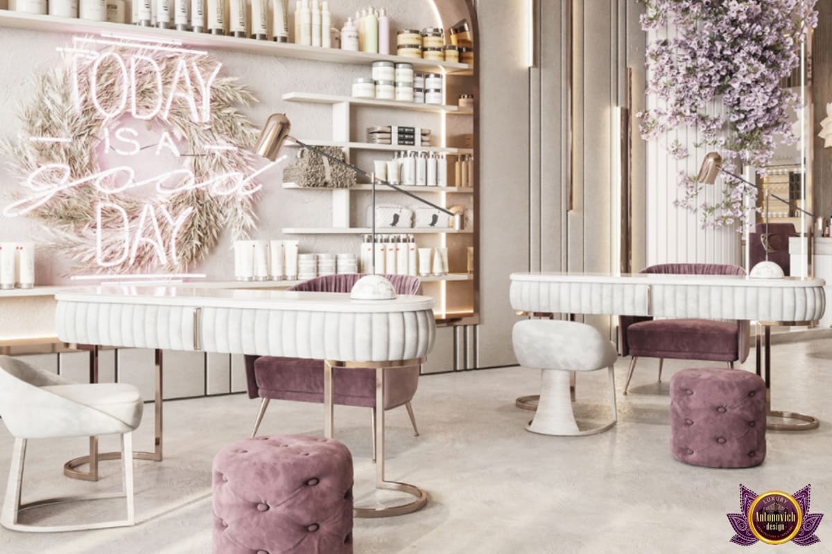 Salon Interior Design and Fitout Solutions Luxury Antonovich Design — free download