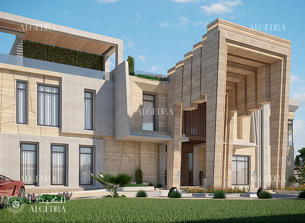 Villa exterior design in Dubai