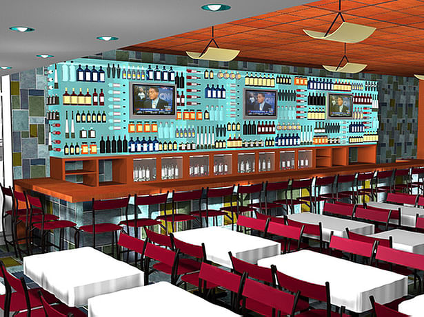 Rendering for Cibo Bistro @ Ronald Reagan Airport- Built