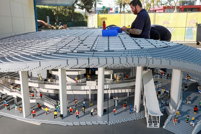 Legoland replica of SoFi Stadium the largest Lego stadium in the world ...