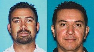 Driver's license photos of Ruben Gutierrez (left) and Wilfrido Rodriguez, released by the Los Angeles County Sheriff’s Department.