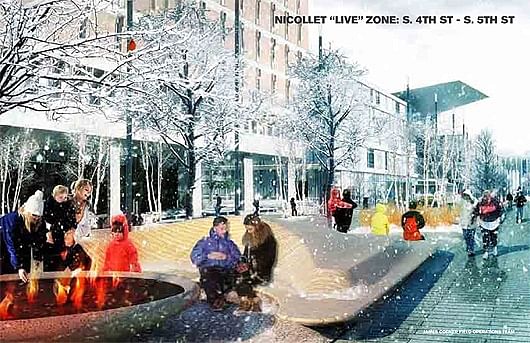Slide from James Corner Field Operations' Nicollet Mall redesign presentation
