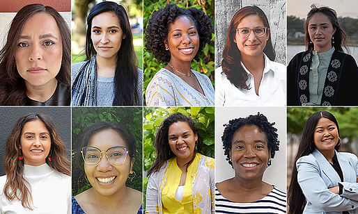 ASLA's inaugural class of Women of Color Licensure Advancement Program participants (clockwise from top left): Diana Alcantara Ortiz, Jessica Colvin, Alexandria Dial, Ana Cristina Garcia, Adriana Garcia, Shuangwen Yang, Jameka Smith, Angelica Rockquemore, Maci Nelson, and Yamile Garcia. Images...