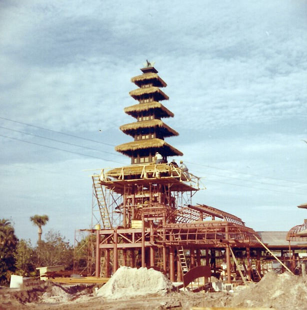 Newly revealed amateur photos from the early 1970s document the construction of Walt Disney's Magic Kingdom in Orlando, Florida. (Image via cnn.com, courtesy of Kelly Wise Valdes.)