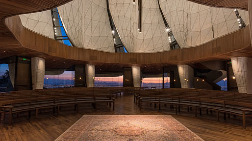 Stellar Design winner: Bahá’í Temple of South America; Santiago, Chile by Hariri Pontarini Architects​. Image Credit: Guy Wenborne.