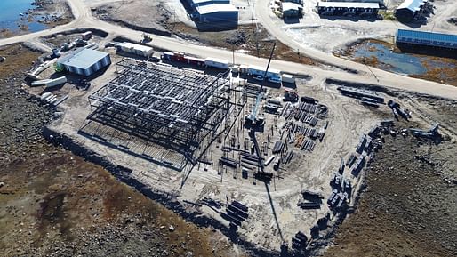 The new Taloyoak High School and Daycare's superstructure has been completed. 