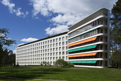 The Alvar Aalto-designed Paimio Sanatorium in southern Finland opened in 1932 and shaped the aesthetics of Modernist architecture. Photo: Maija Holma, Alvar Aalto Museum.
