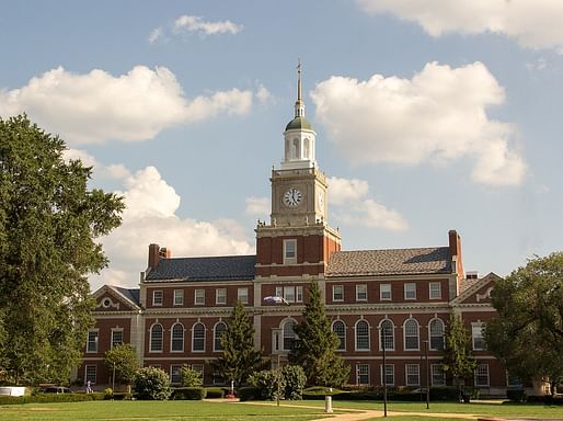 The Founder's Library building on the Howard University campus in Washington, D.C. Image courtesy of Wikimedia user <https://commons.wikimedia.org/wiki/File:Howard_University_Washington_DC_-_Founders_Library.jpg> Derek E. Morton</a>