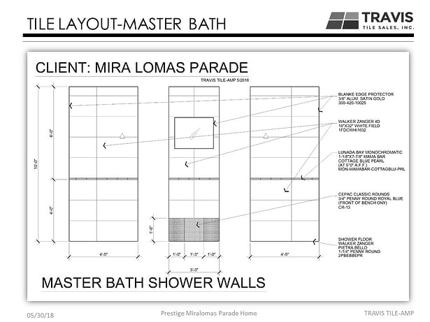 Master Bath AutoCAD drawings