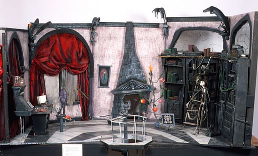 Tim Burton, Jack Skellington and his dog, Zero, in Jack’s Tower from The Nightmare Before Christmas, 1993. Painted wood, metal, plastic, glass, paper, and Styrofoam, with fabric and found objects. Collection of the McNay Art Museum, Gift of Robert L. B. T