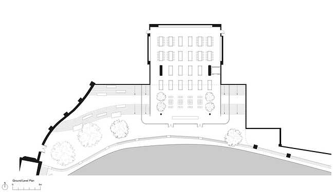 Ground Level Plan. Apple Store, Chicago, (c) Foster + Partners