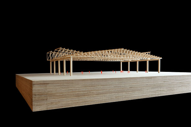 Additional view of architectural model (1:50).