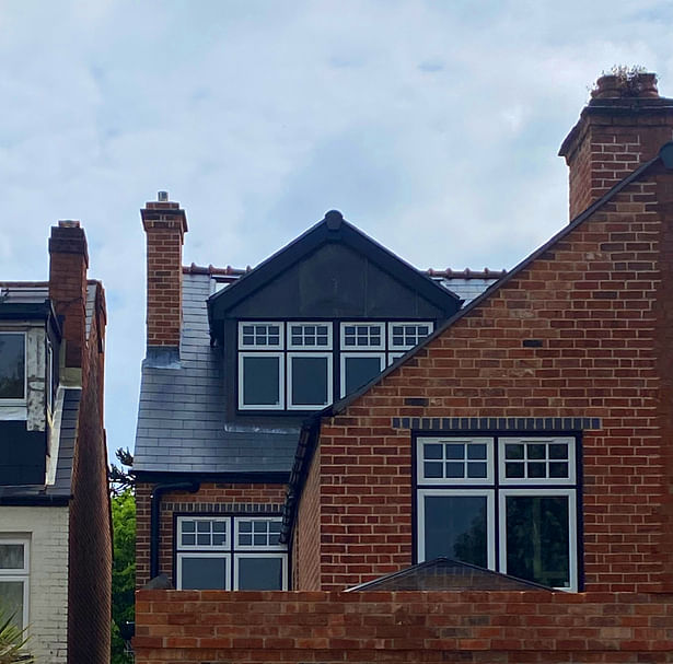 Alcester House rear dormer elevation.