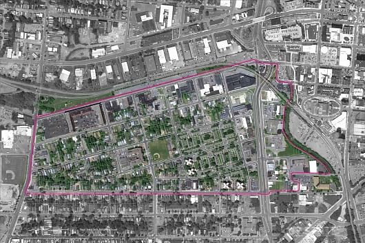 Map of the Near Westside neighborhood in Syracuse, NY