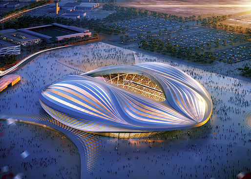 Zaha Hadid said in a recent The Times interview that the issue of appalling labor rights violations in Qatar does not apply to the construction site of the ZHA-designed Al Wakrah World Cup Stadium.