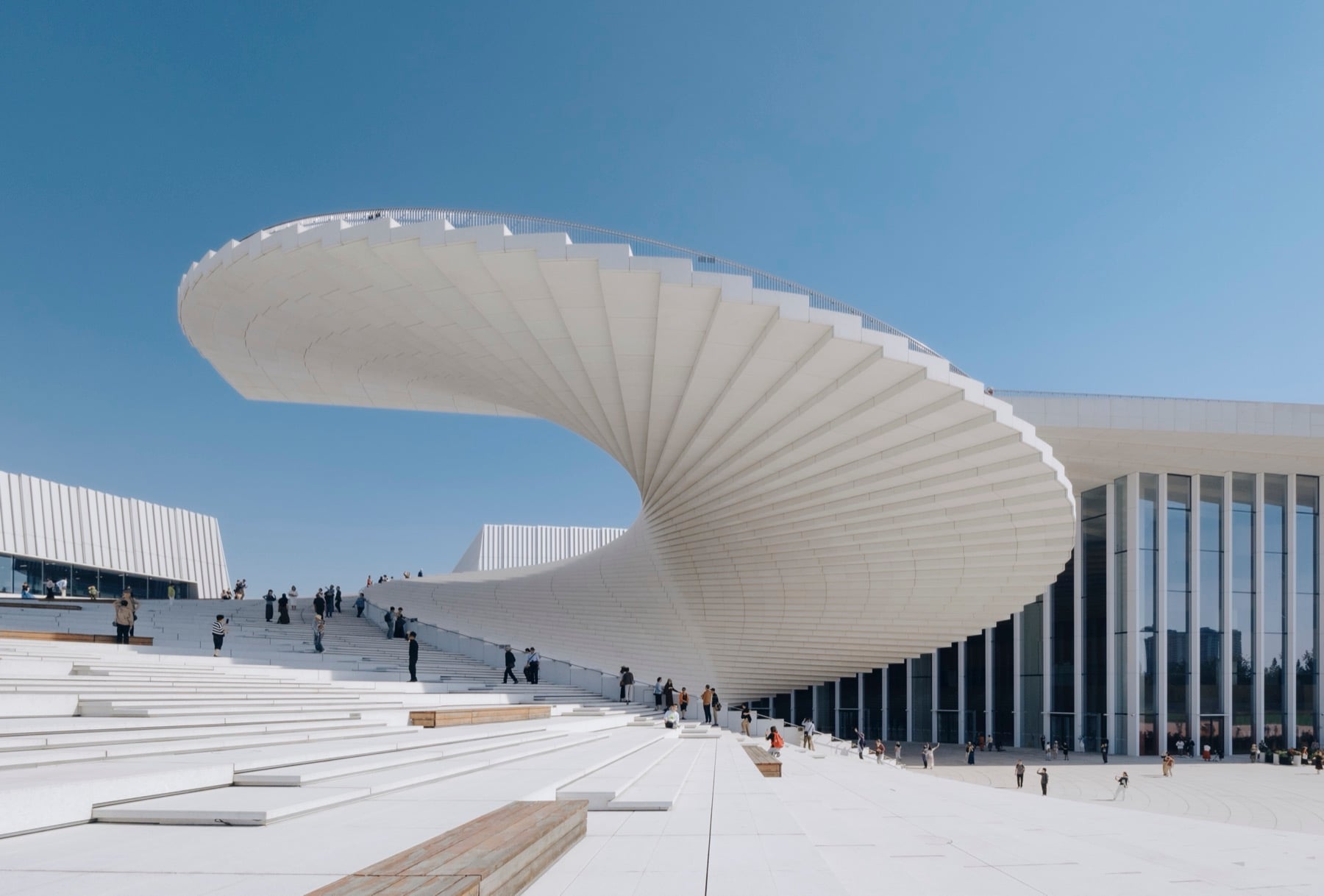 Snøhetta's Shanghai Grand Opera House opens beneath sweeping roof