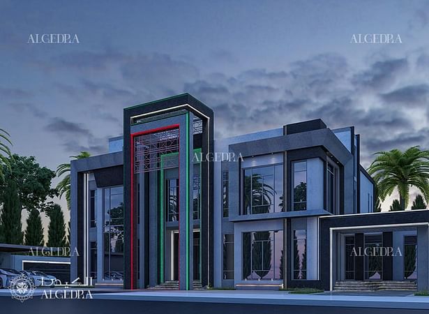 Modern villa architecturedesign in Abu Dhabi