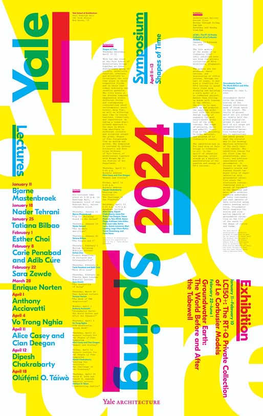 Lecture poster by Pentagram, courtesy of Yale School of Architecture