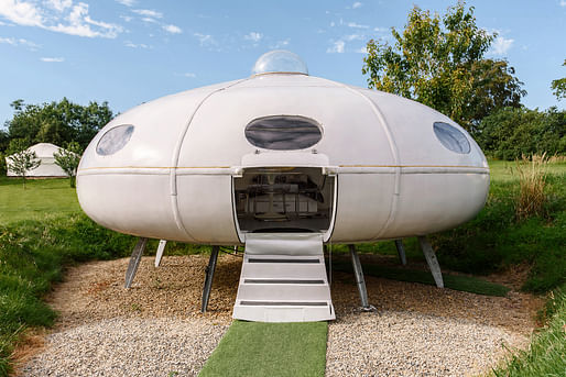 UFO Futuro styled Flying Saucer. All images via Airbnb Newsroom.