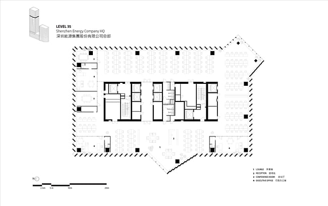 Level 35 floor plan. Image courtesy of BIG.